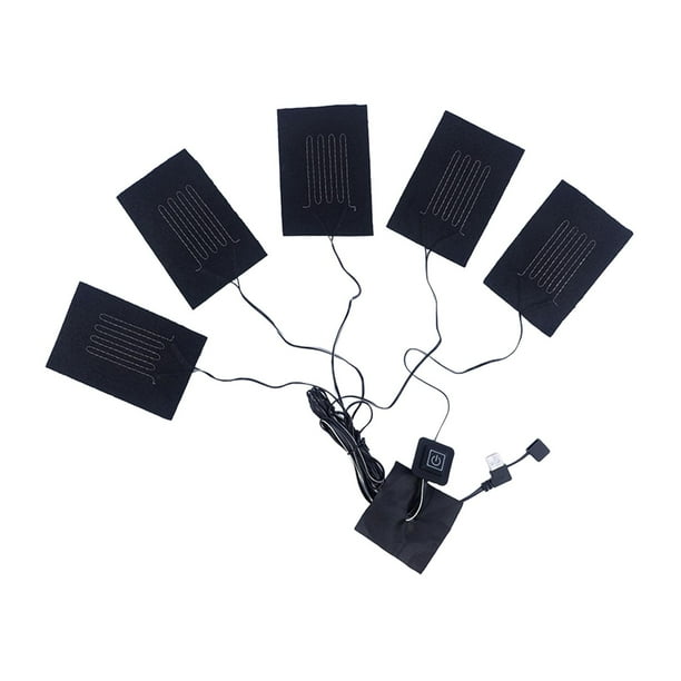Almohadilla térmica eléctrica USB, almohadilla térmica, almohadillas calefactoras de tela para calentadores de pies, actividades al aire libre