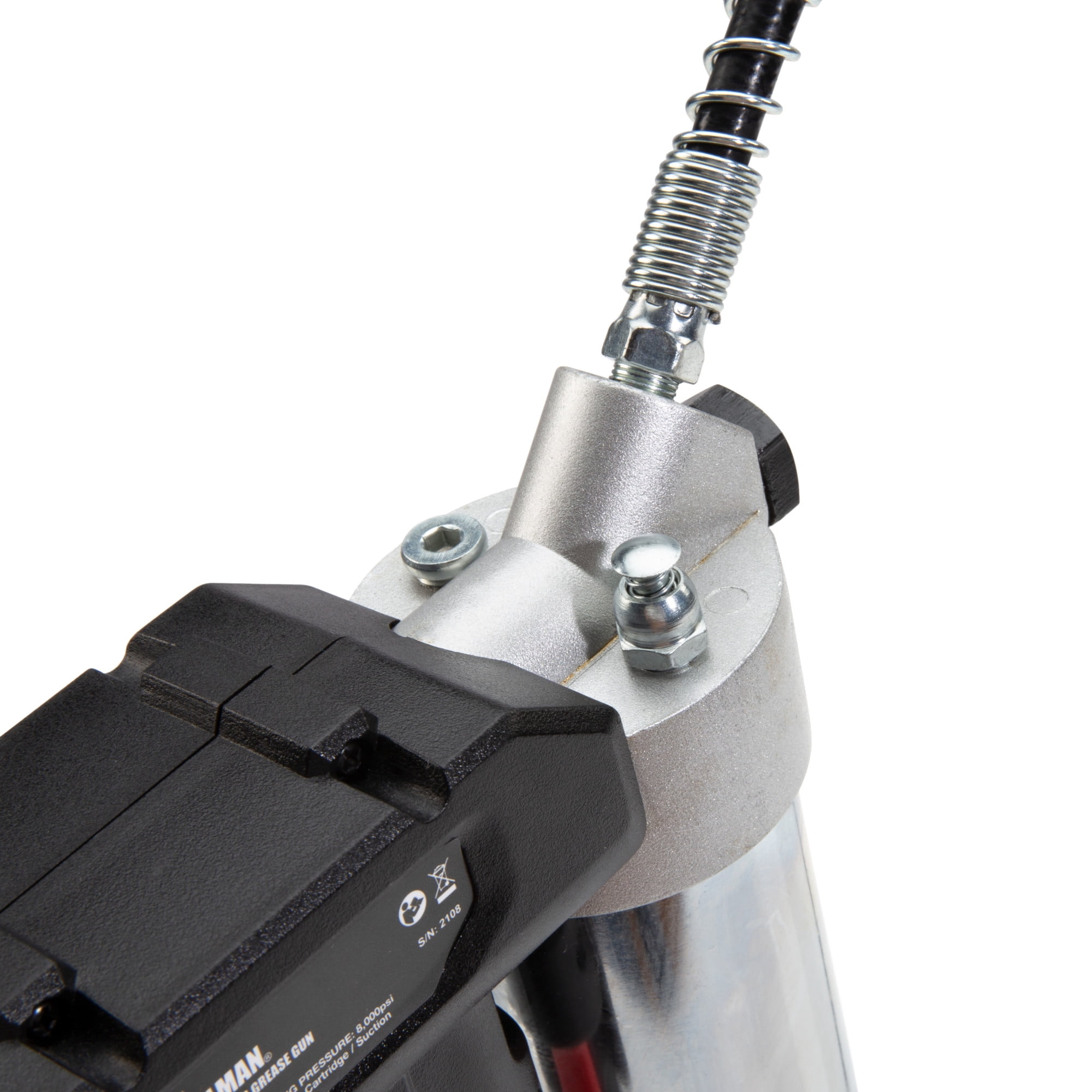20V Cordless 8,000 PSI 14-oz Grease Gun with 30 in. Flex Hose and Battery, 60864