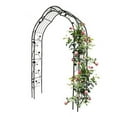 thumbnail image 7 of 59"W * 98"H Garden Arches Arbors Curved Metal Durable Iron Plants Trellis Stand Use for Outdoor Garden Arbor Climbing Plants Wedding Arches Ceremony Black, 7 of 7