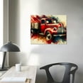 thumbnail image 4 of PIKWEEK  Rustic Truck Canvas Wall Art Old Car Pictures Farmhouse Living Room Wall Decor Country Style ArtworkPosters Paintings (Red) 16*12inch/20*16inch, 4 of 6