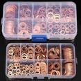 thumbnail image 2 of Juego de 200 juntas planas de cobre, arandelas, tuercas y tornillos, con caja, 2 of 5