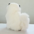 thumbnail image 4 of Juguete de peluche de gato de imitación de pelo de oveja real, juguete electrónico para mascotas con sonido de maullido, lindo juguete para mascotas para niños, 4 of 6