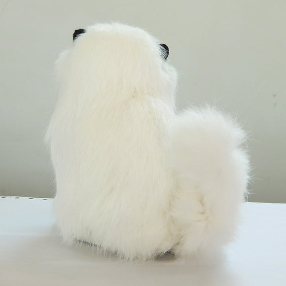 Real Sheep Hair Simulation Cat Plush Toy Electronic Pet Doll with Meow Sound Children s Cute Pet Toy