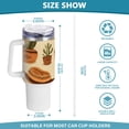 thumbnail image 3 of Cactus Denim Hat 40 oz Tumbler with Handle Insulated&nbsp;Travel Mug&nbsp;Lid Straw Leak Proof Steel Vacuum Water Bottles Glasses Fits in Car Cup Holder, 3 of 7
