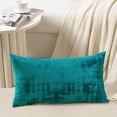 thumbnail image 2 of Home Soft Things Textured Velvet Pillow Covers (Set of 2), - Deep Teal - 14" x 26", 2 of 6