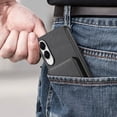 thumbnail image 6 of ELEHOLD Case for Samsung Galaxy S25 Edge, RFID Blocking Slim PU Leather Wallet Case with Card Holder & Kickstand,Black, 6 of 11