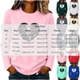 thumbnail image 2 of ZGRBOU Womens Dog Paw Love Print Cotton Sweatshirts Long Sleeve Crewneck Casual T-Shirts Puppy Lover Pullover Tee, 2 of 6