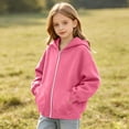 thumbnail image 5 of Children's Zip Up Hoodiesp Oversized Hooded Sweatshirt Kids Fashion Solid Color Long Sleeve With Pocket Warm Zipper For Girls And Boys, 5 of 9