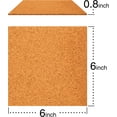 thumbnail image 2 of VViViD Self-Adhesive Cork 6 Inch by 6 Inch Square 0.08 Inch Thick Coaster Pack (24 Pack), 2 of 7
