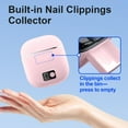 thumbnail image 5 of Aorsher 3 in 1 Electric Nail Trimmer with Nail File and Nail Clipping Storage, 3-Speeds Automatic Nail Clippers for Adults and Seniors, USB Rechargeable, Not for Toenails, Pink, 5 of 11