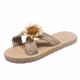 thumbnail image 2 of Zapatillas con punta abierta y flores para mujer, sandalias cómodas, informales, cómodas, para playa Wmkox8yii  ytu4585, 2 of 5