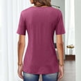 thumbnail image 5 of Askfv Tunic Tops for Womens Casual Square Neck Button Tops Short Sleeve Tunic Shirts Blouses Tops, 5 of 5