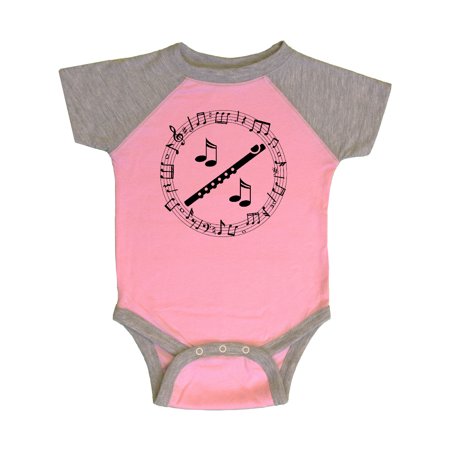 

Inktastic Flute Music Gift for Flutist Gift Baby Boy or Baby Girl Bodysuit