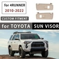 thumbnail image 2 of Driver And Passenger Side Car Sun Visor With Makeup Mirror With Light For Toyota 4Runner 2010-2022, Replacement OEM 74320-35A91, 74310-35B01-beige, 2 of 6