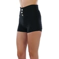 thumbnail image 3 of ToBeInStyle Women's High Waist Three Button Shorts, 3 of 7