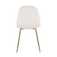 thumbnail image 5 of Silver Orchid  Stone Gold Dining Chair - Set of 2 Cream Velvet Velvet, 5 of 7
