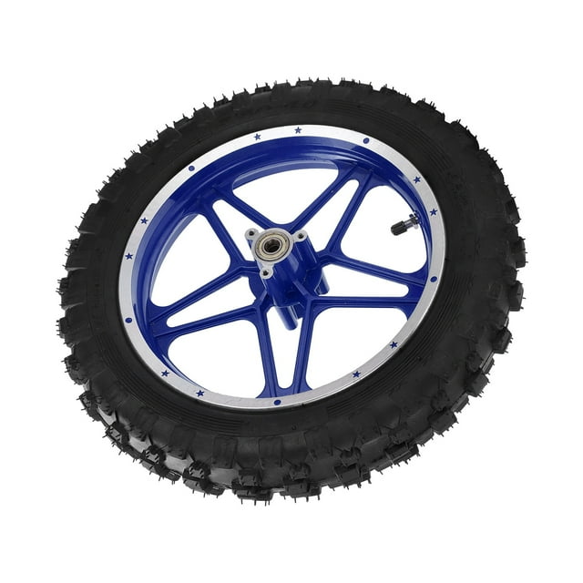 Mini Bike Wheels, Metal Rear Wheel With High Rigidity For Engineer For Bicycle Blue