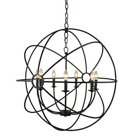 

YOSEMITE HOME DECOR SCFP2005-7-RS 7 Light Mini Chandelierin Rustic Finish