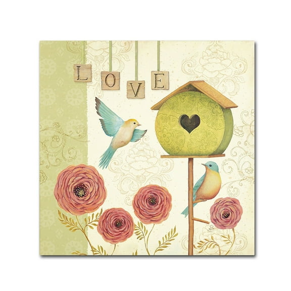 Trademark Fine Art "Welcome Home II" Canvas Art by Daphne Brissonnet