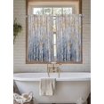 thumbnail image 7 of Kitchen Curtains 54 Inches length, Yellow Blue Forest Window Treatment Curtain Drapes, Modern Oil Painting Art Thermal Insulated Drapes for Basement Hotel RV, 42"x54", 2 Panels, 7 of 7