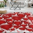 thumbnail image 2 of GZHJMY Valentine's Day Non Slip Area Rug for Living Dinning Room Bedroom Kitchen, 1.7 ' x 2.6'(20 x 31 Inches / 50 x 80 cm), Love Heart Nursery Rug Floor Carpet Yoga Mat, 2 of 6