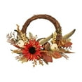 thumbnail image 2 of Fmbmuo 17.7" Thanksgiving Fall Garland Decorations - Wicker Vines with Sunflowers & Pumpkins for Autumn Home/Room Decor ( No Lights Included), 2 of 5