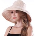 thumbnail image 2 of Sombreros de ala ancha para mujer con protección UPF 50+ plegable JM, 2 of 5
