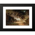 thumbnail image 2 of Carl Spitzweg 14x11 Black Modern Framed Museum Art Print Titled - Hermit&nbsp;Mending His Nets, 2 of 5