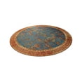 thumbnail image 5 of Unique Loom Outdoor Traditional Collection Area Rug - Legacy (4' 1" Round Navy Blue/Brown), 5 of 8