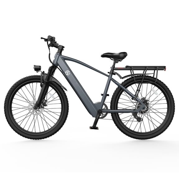Zoonlai 24" Electric Bike for Adults 500W Motor 48V 10.5Ah Removable Battery 22MPH 40 Mile Range 7 Speed LCD Display Front Suspension UL2849