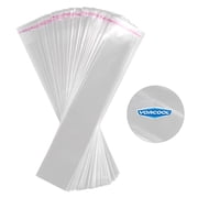 WRISTBIQUE Clear Resealable Polypropylene Opp Bags 200 Pack 10.6 x 2 Inch Storage Bags