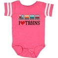 thumbnail image 3 of Inktastic I Love Trains Boys or Girls Baby Bodysuit, 3 of 5
