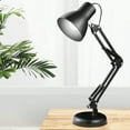 thumbnail image 1 of WEUVEB Swing Arm Table Lamp for Desk Black Metal Dimmable 1Set, 1 of 8