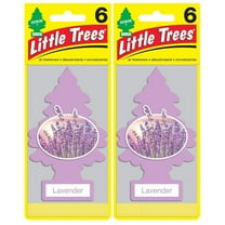 LITTLE TREES Car Air Freshener Hanging Tree, Lavender (12 Pack)
