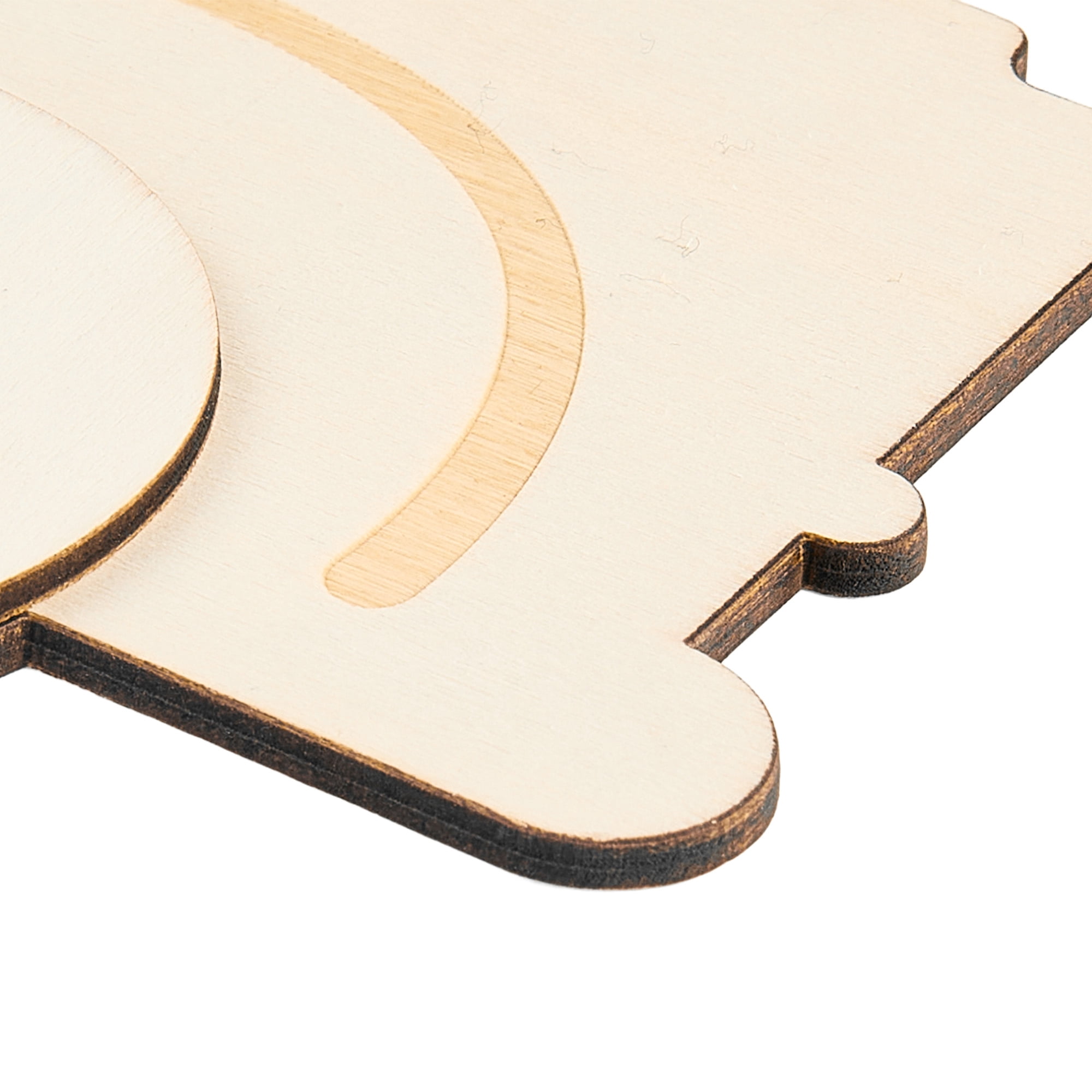 Hello Hobby 10" Shapes-Truck, Unfinished Wood Surface, 11.73 x 10.12 x 0.24 inch