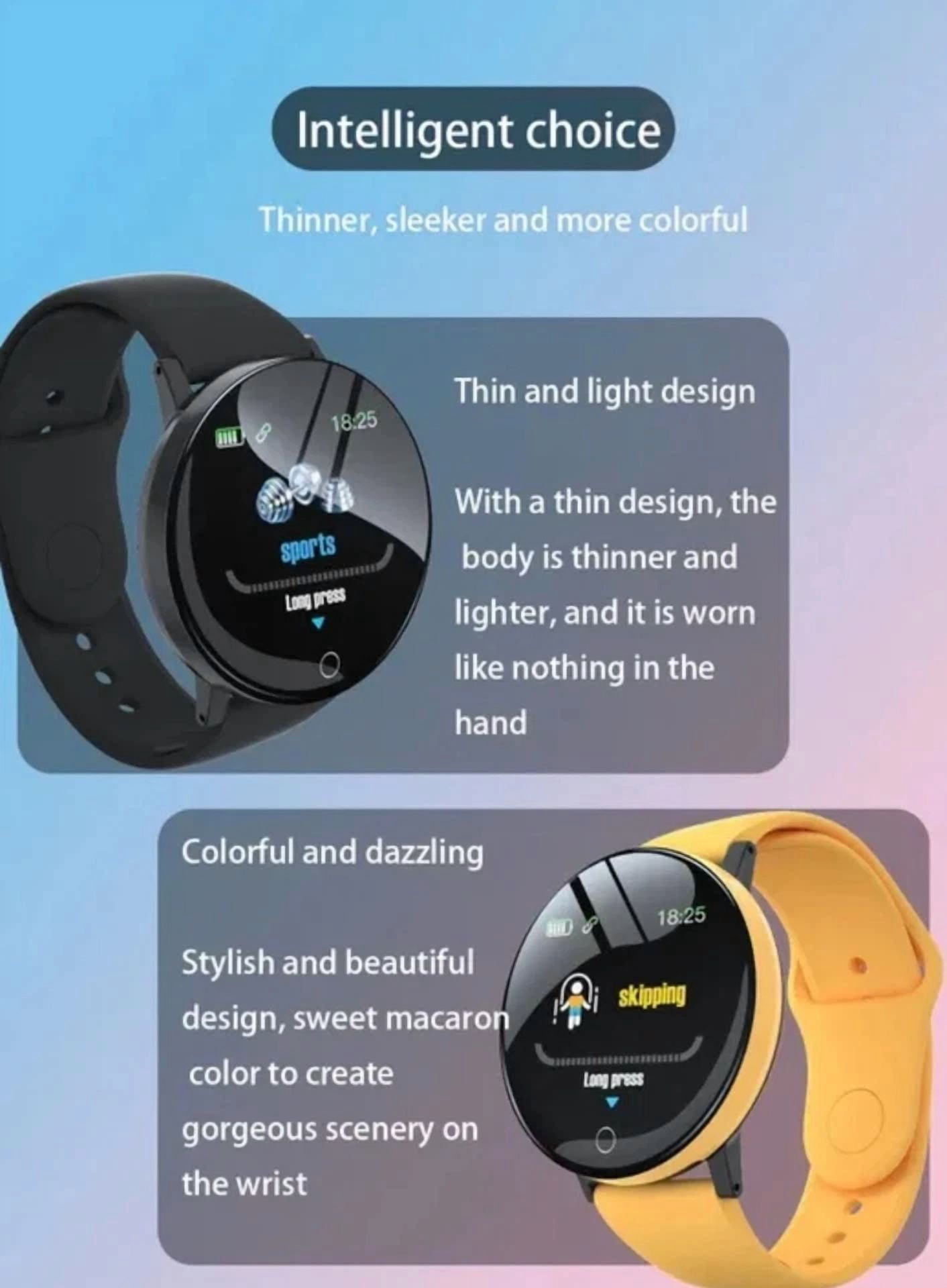 BUTTERFLY- Reloj Inteligente B41 Real Stepcount Reloj Inteligente Multifuncion Color Negro