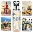 thumbnail image 7 of Yayeee 20oz Insulated Water Bottle Double Wall Stainless Steel with Flip Straw Lid, Halloween Cute Pumpkins, 7 of 7