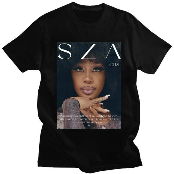 Rapper SZA CTRL X SOS Album Print T Shirt Women Vintage Punk-sebneei
