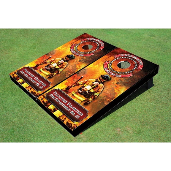 Fire Truck Themed Cornhole Boards