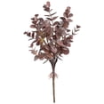 thumbnail image 2 of Burgundy Brown Faux Eucalyptus Stems, 14.96 Inch Artificial Eucalyptus Greenery Picks, Fall‑Tone Fake Eucalyptus Branches, Vase Filler for Harvest Table & Farmhouse Home Decor, 2 of 6