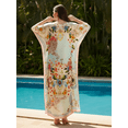 thumbnail image 2 of Oussum Women Plus Size Satin V-Neck Kaftan Maxi Dress Beach Cover Up​ Fits Up To 1X-3X, 2 of 2