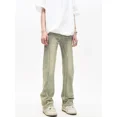 thumbnail image 5 of Pantalones vaqueros de hombre Bootcut con bolsillos Pantalones vaqueros para hombre Pantalones ajustados Slim Fit Lavado Ajustado Tubo Vintage Elástico Acampanado Kpop, 5 of 5