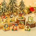 thumbnail image 4 of Christmas Resin Led Light-Emitting House Micro Landscape Christmas Decorations, 4 of 4
