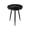 Black, variant on MH London Dilan Solid Mango Wood End Table 18 Inch Round Tray Top Natural