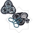 thumbnail image 4 of Cabezales de repuesto RQ11 compatibles con RQ1150 RQ1160 RQ1180 RQ1175 RQ1195 cabezales de afeitadora eléctrica 2D con cepillo ACTIVE Biensenido a ACTIVE, 4 of 5