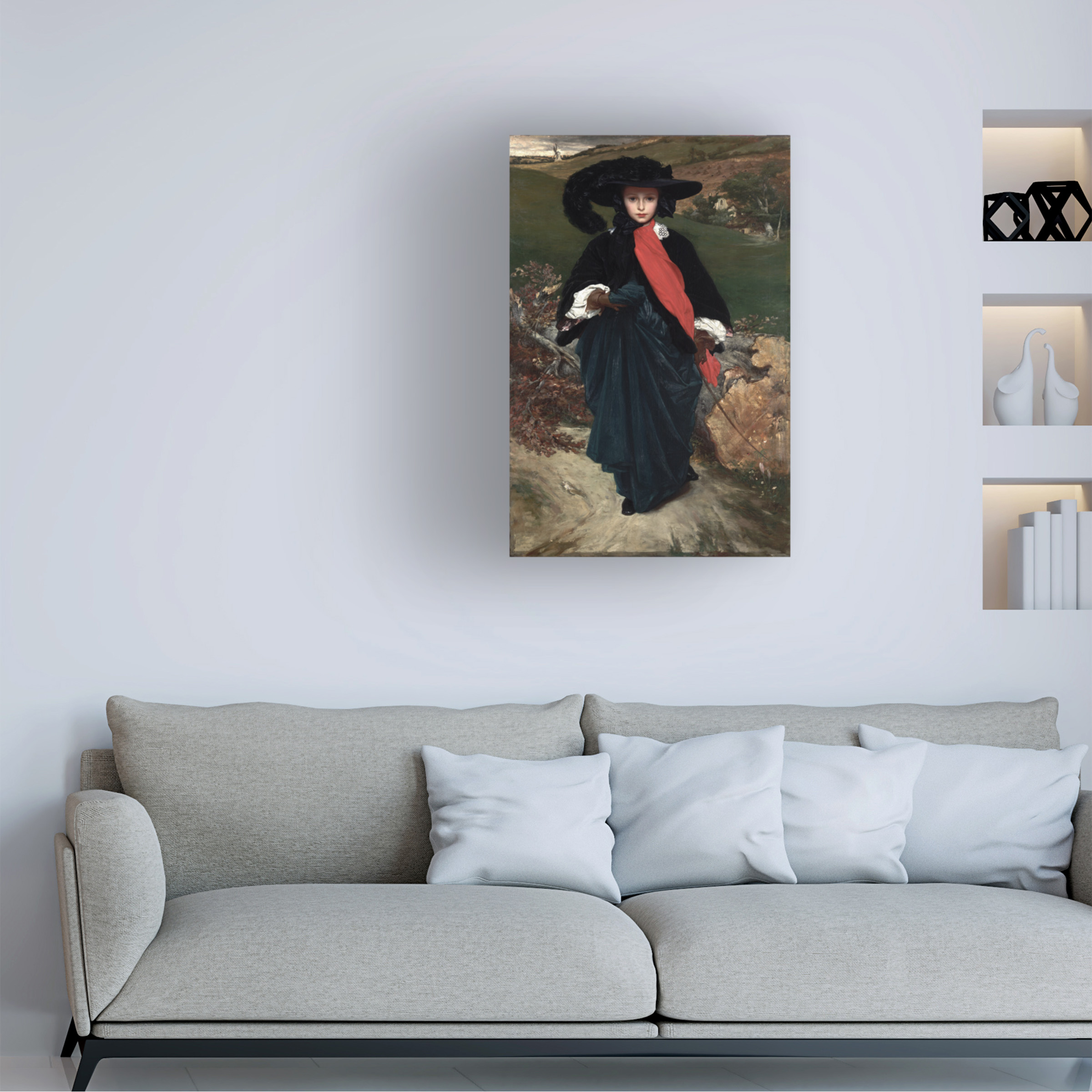 Leighton 'Portrait of May Sartoris' Canvas Art