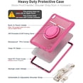 thumbnail image 3 of Case for iPad (A16) 11th/10th Generation Case 11 inch 2025/10.9'' 2022 Handle Protective Cover 360 Rotating Ring Stand, Shockproof Dropproof Case for Kids Kickstand & Pencil Holder & Shoulder Strap, 3 of 7
