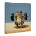 thumbnail image 3 of Stupell Industries Weightlifting Frog Training Sports & Sports Teams Painting Wrapped Canvas Canvas Art Print Wall Art, 17 x 17, 3 of 7