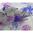 thumbnail image 5 of oneOone Viscose Chiffon Blue Fabric Floral & Diy Clothing Quilting Fabric Print Fabric By Yard 42 Inch Wide, 5 of 6