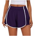 thumbnail image 2 of Vivianyo HD Shorts for Women Summer Clearance Women's Summer Solid Color Sexy Elastic Waist Side Pleated Casual Shorts, 2 of 5